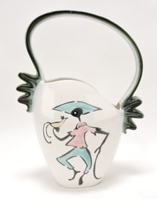 MCM Hull Pottery Tropicana basket,