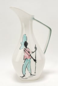 MCM Hull Pottery Tropicana ewer,