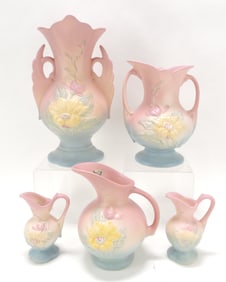 Hull Pottery Magnolia lot of 5 pieces,