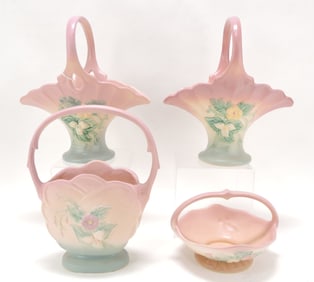 Hull Pottery Wildflower lot of 4