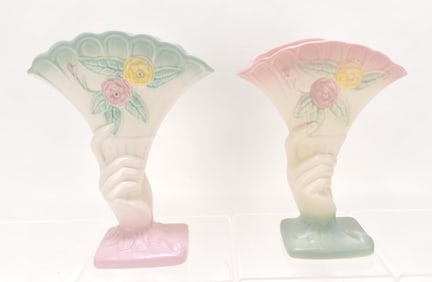 Hull Pottery Open Rose lot of