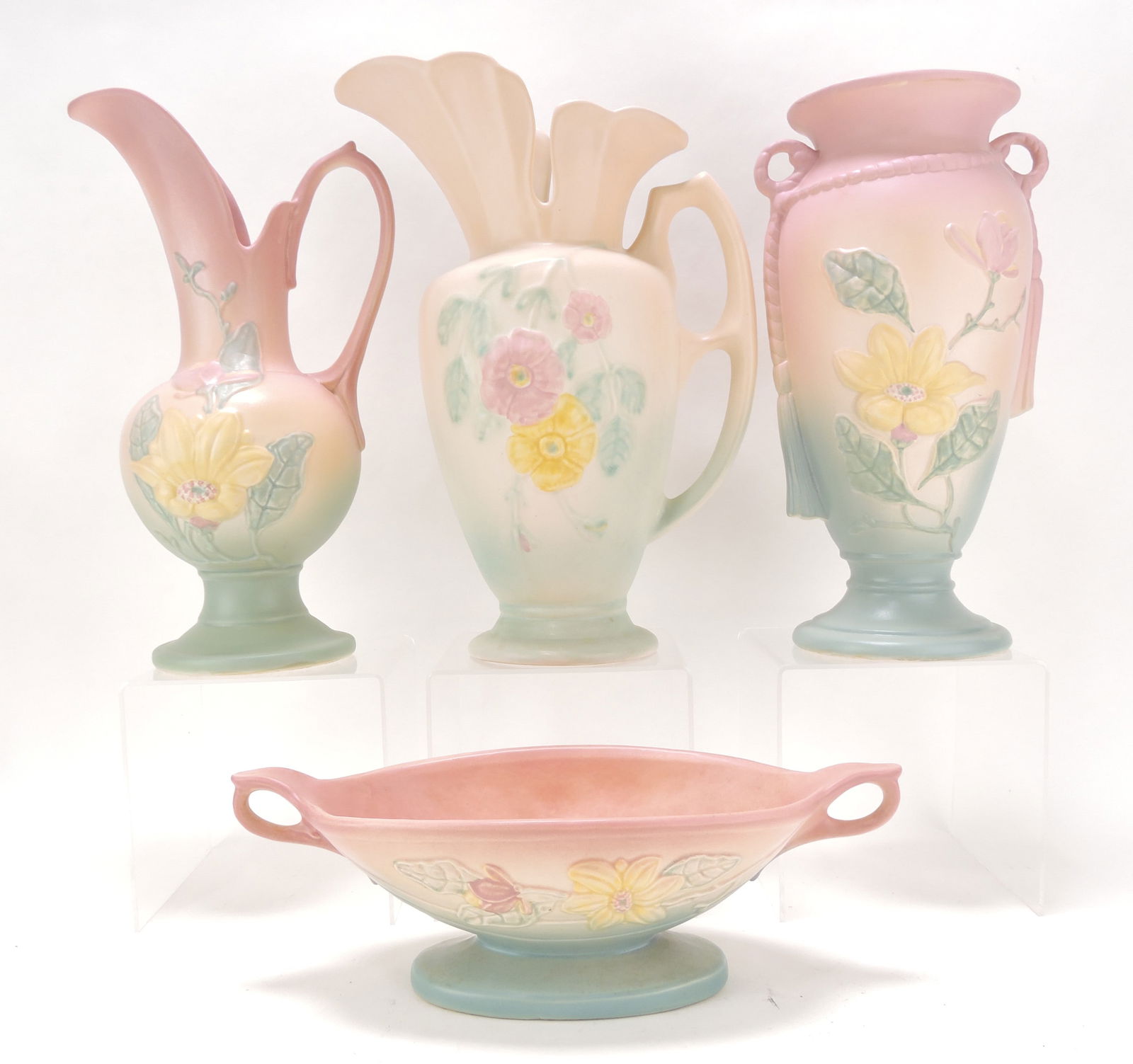 Hull Pottery lot of 4 assorted pieces, (1 of 1)