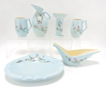 Hull Pottery blue Serenade lot of