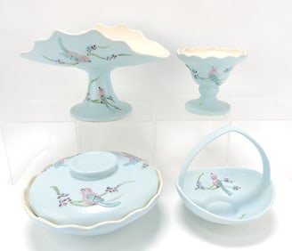 Hull Pottery blue Serenade lot of