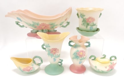 Hull Pottery Woodland lot of 6