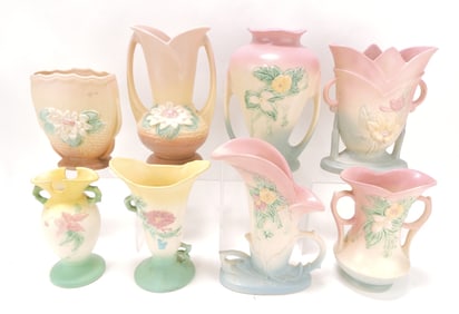 Hull Pottery lot of 8 pieces,