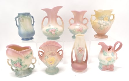 Hull Pottery lot of 8 pieces,