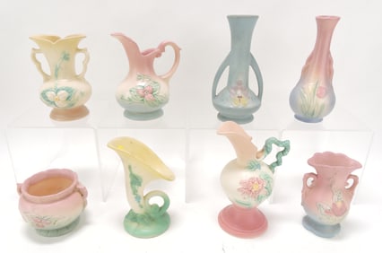 Hull Pottery lot of 8 pieces,