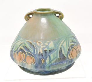 Roseville green Baneda vase,