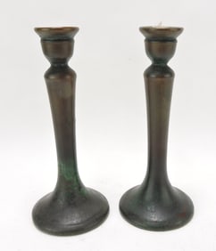Clewell copper clad pottery pair of