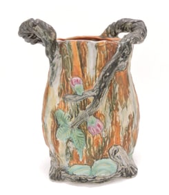 Weller Warwick two handled vase, 10"