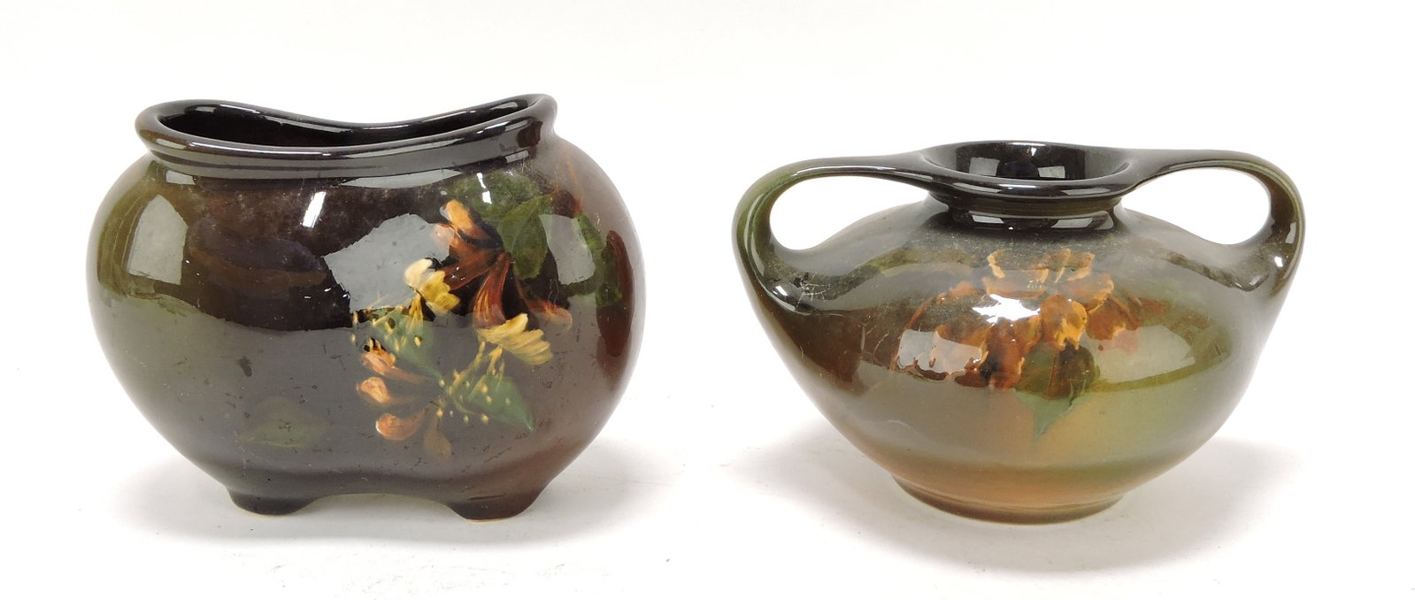Weller Louwelsa lot of 2 vases,: 1 - 3 1/2", 1 - 4"
