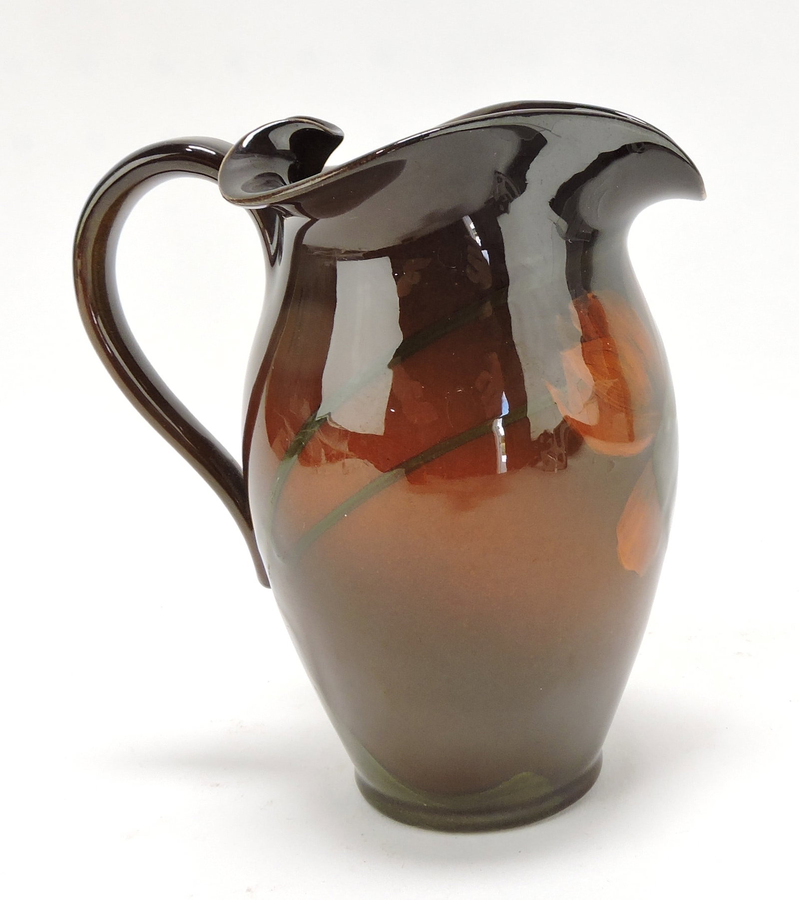 Rookwood standard glaze ewer, artist: signed, 5 1/2"