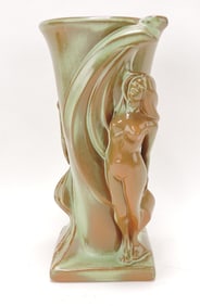 Frankoma rare nude vase, 11 1/2",