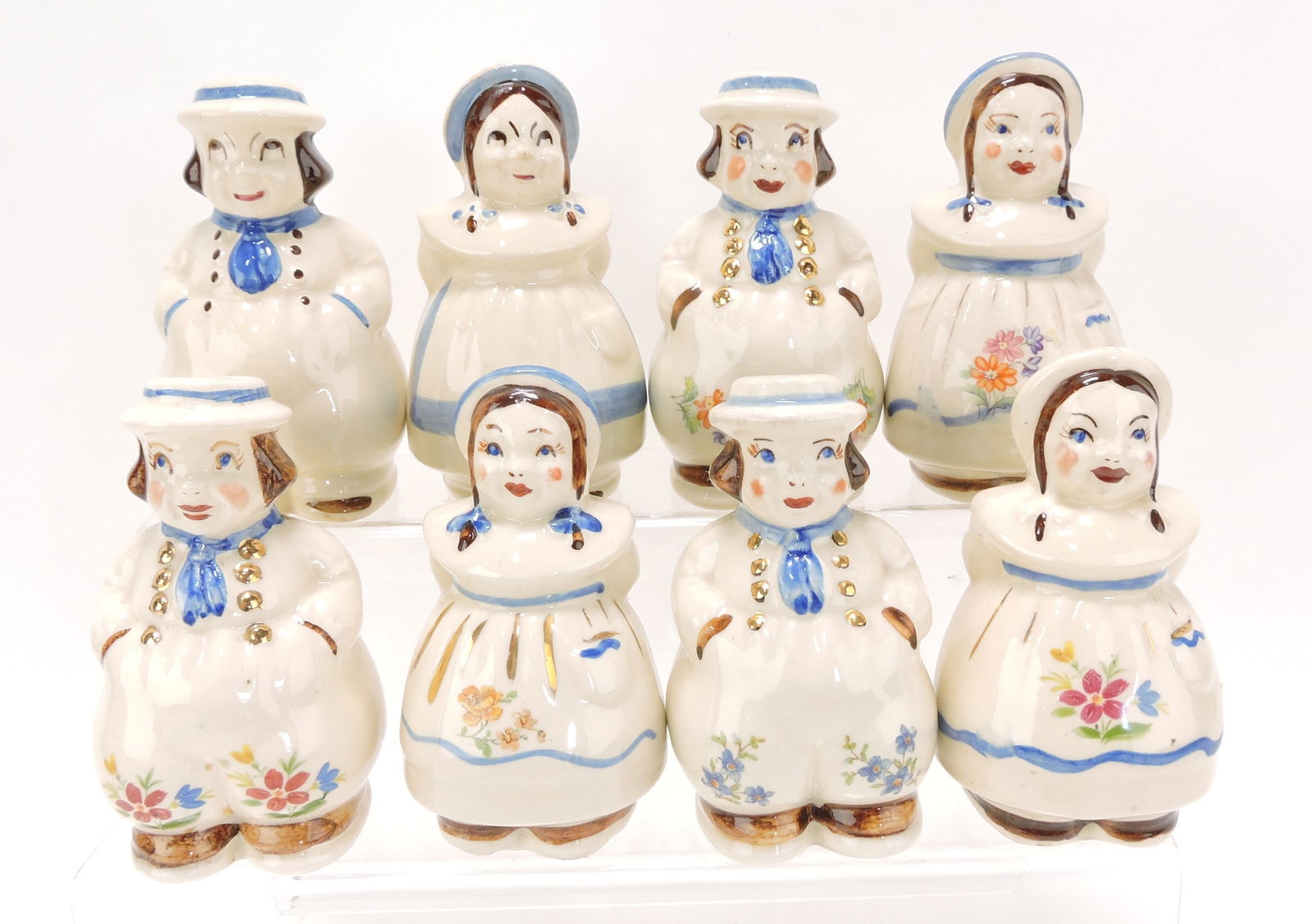 Shawnee Pottery lot of 4 pair of Dutch (1 of 1)