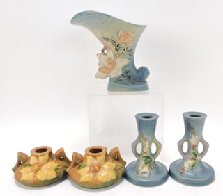 Roseville group: blue magnolia 6"