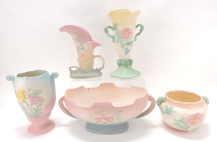 Hull Pottery lot of 5 pieces,