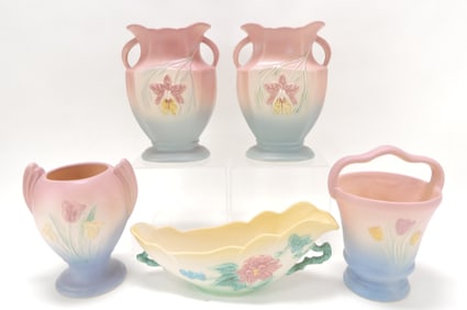 Hull Pottery lot of 5 pieces,