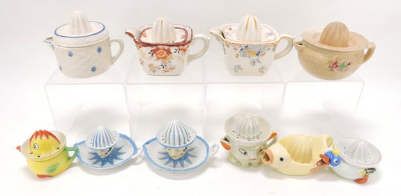 Japan lot of 10 juicer reamers, various