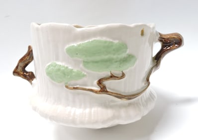 Roseville Ming Tree hanging planter,