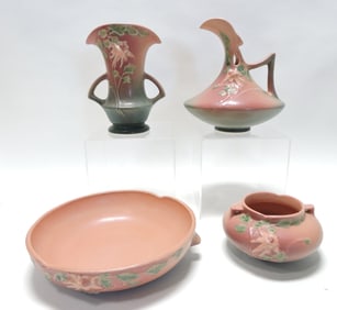 Roseville Columbine lot of 4 pcs: