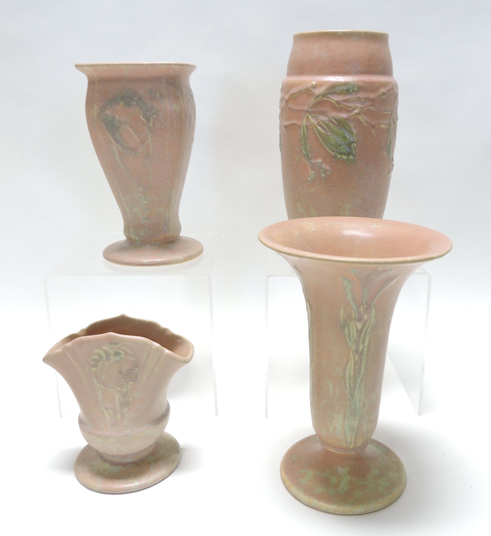 Roseville Cremona lot of 4 pieces,: 5" to 8"