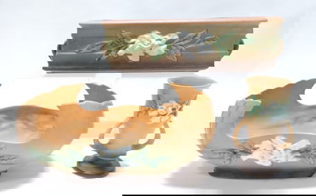 Roseville Gardenia lot of 3 pieces,