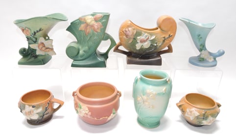 Roseville lot of 8 assorted pcs,