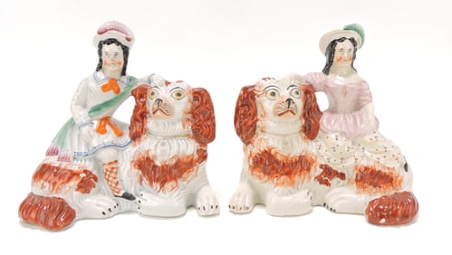 Staffordshire pair of Royal children with