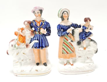 Staffordshire pair of Royal children with