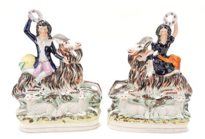 Staffordshire pair of figures of Royal