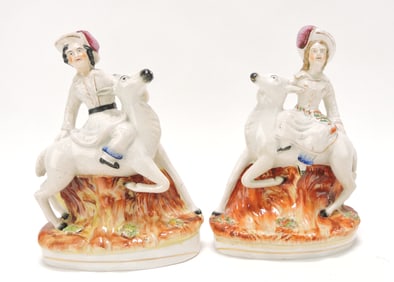 Staffordshire pair of figures of Royal