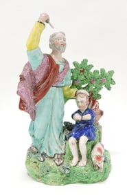 Staffordshire Prattware Pearlware figure of