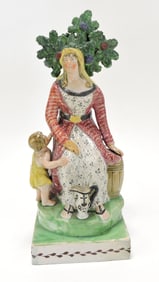 Staffordshire Prattware Pearlware figure of