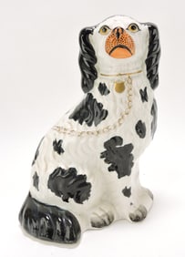 Staffordshire black and white spaniel,