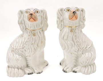 Staffordshire pair of #3 spaniels,