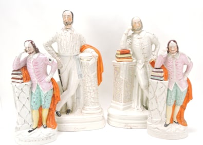 Staffordshire lot of 4 figures, 15" to