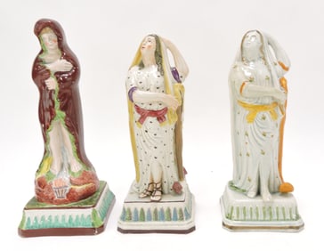Staffordshire Pearlware Prattware lot of