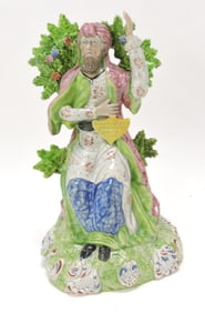 Staffordshire Pearlware Prattware figure of