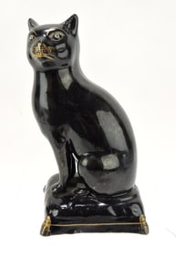 Staffordshire Jackfield cat, 7"