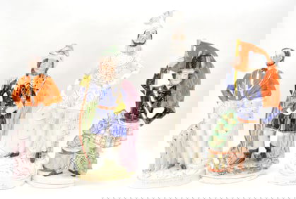 Staffordshire lot of 4 figures, 15" to 20",