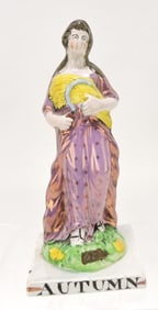 Staffordshire Prattware Pearlware pink