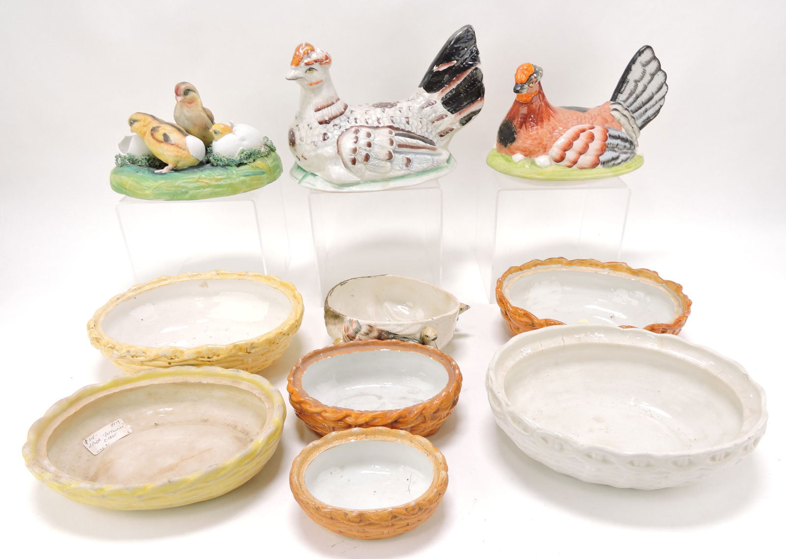 Staffordshire hen on nest lot of (1 of 1)