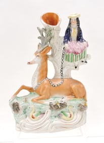 Staffordshire spill vase with Royal children