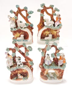 Staffordshire lot of 4 figures, 7",