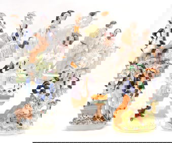 Staffordshire lot of 6 figures,