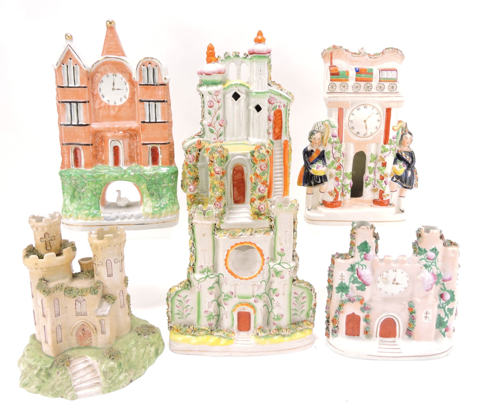 Staffordshire lot of 6 buildings, (1 of 1)