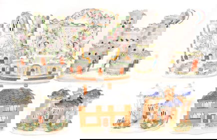 Staffordshire lot of 6 buildings,