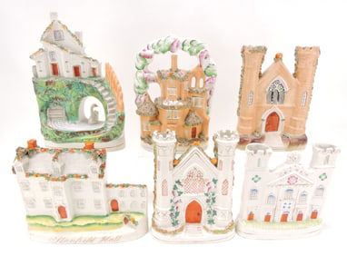 Staffordshire lot of 6 buildings,