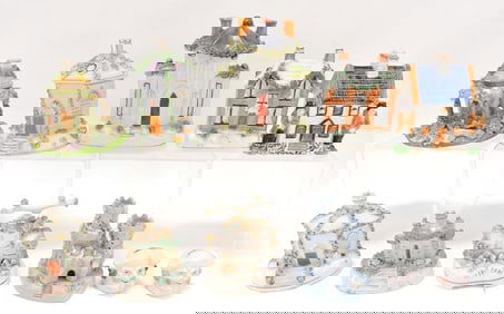 Staffordshire lot of 11 pastille burners,